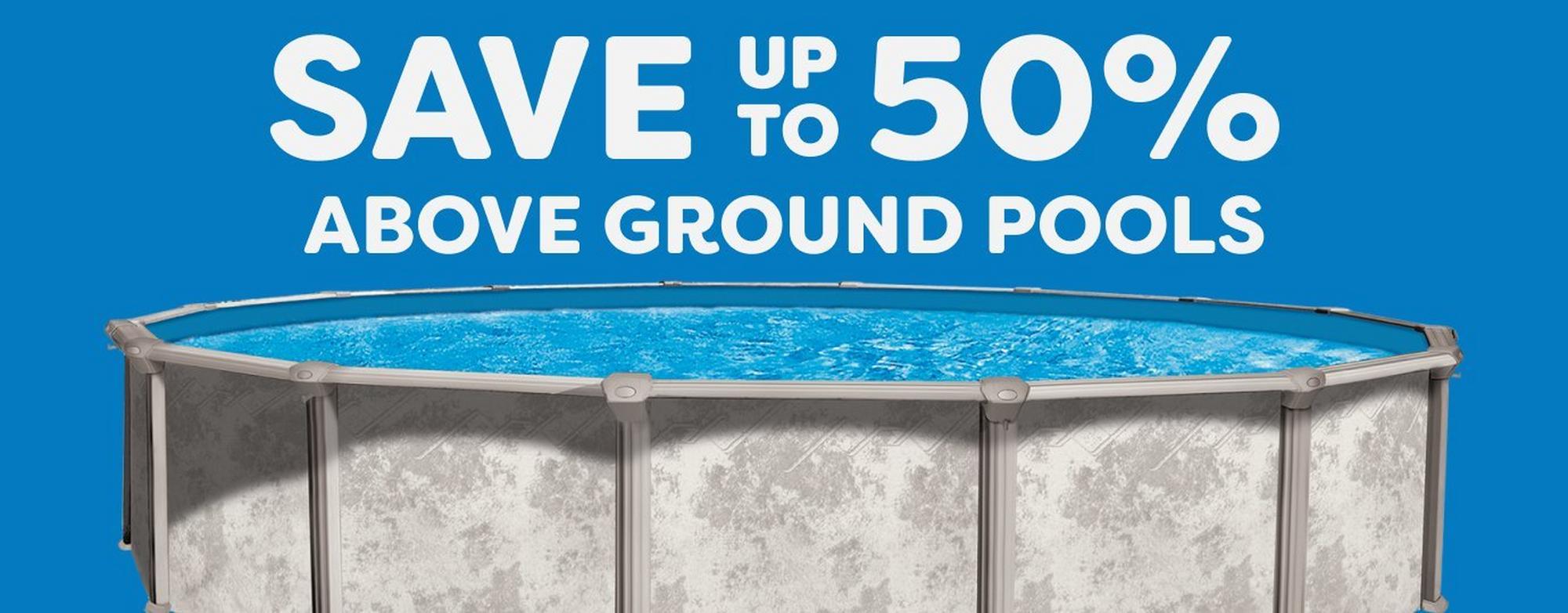 Up to 50% off hard sided pools