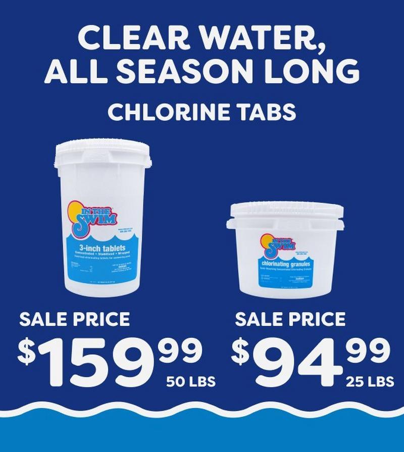 $159.99 50 lbs Tabs and $99.99 25 lbs Tabs