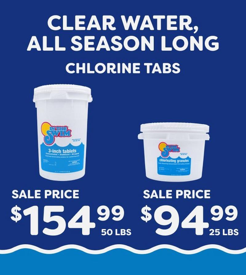 $154.99 50 lbs Tabs and $99.99 25 lbs Tabs