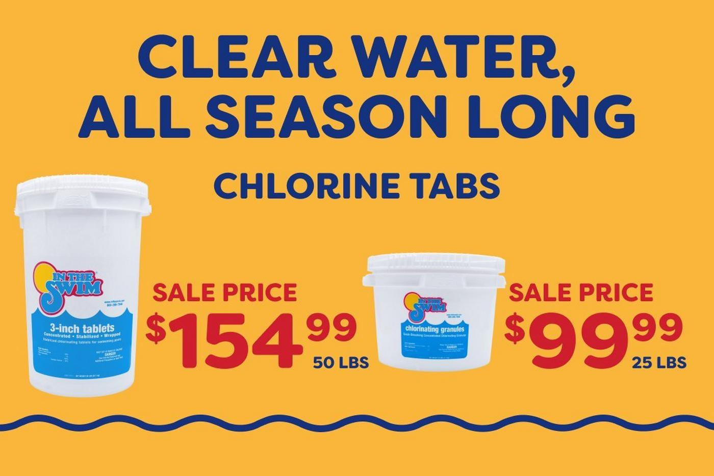 $154.99 50 lbs Tabs and $99.99 25 lbs Tabs