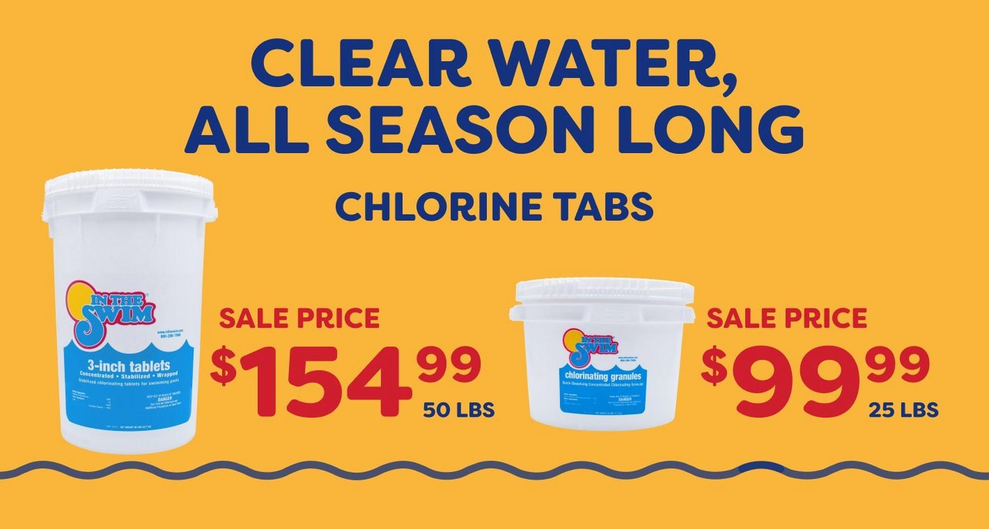 $154.99 50 lbs Tabs and $99.99 25 lbs Tabs