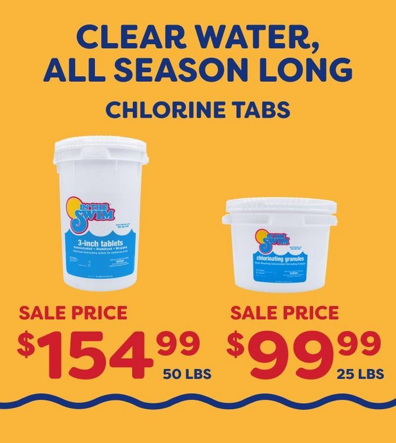 $154.99 50 lbs Tabs and $99.99 25 lbs Tabs