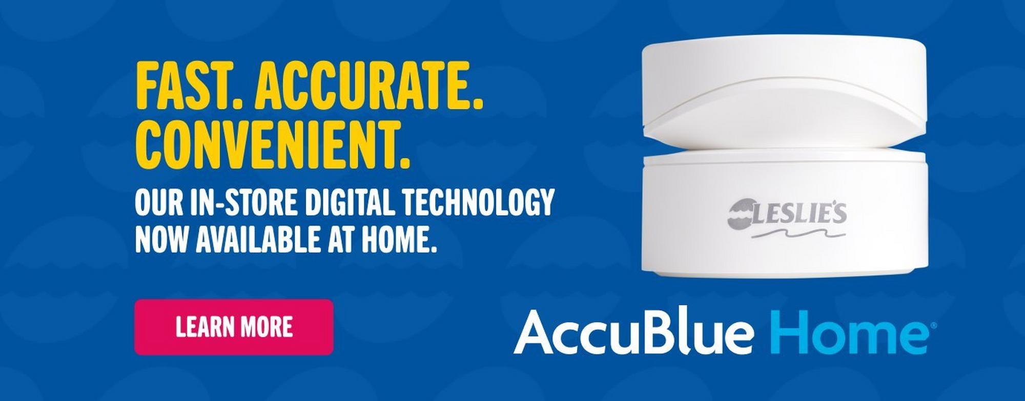 an advertisement for accublue home