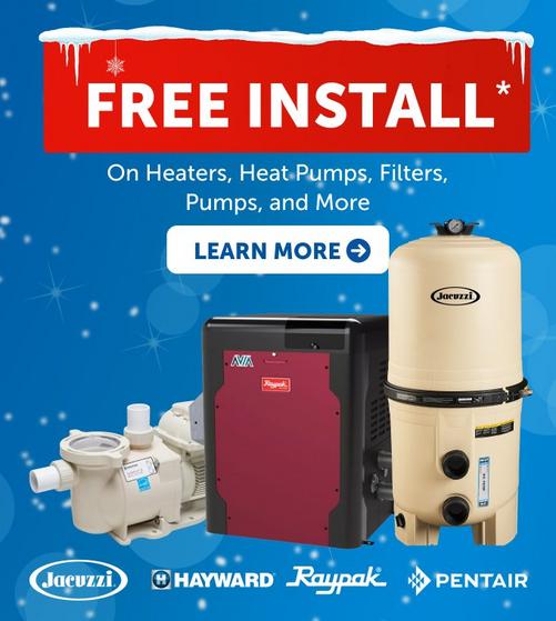 An advertisement for free installation on select equipment