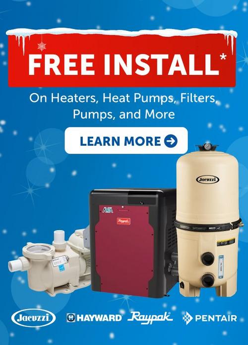 An advertisement for free installation on select equipment