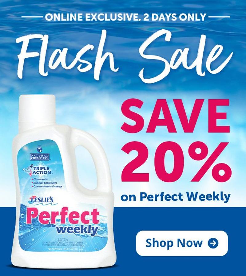 An image advertising 20 percent off Perfect Weekly