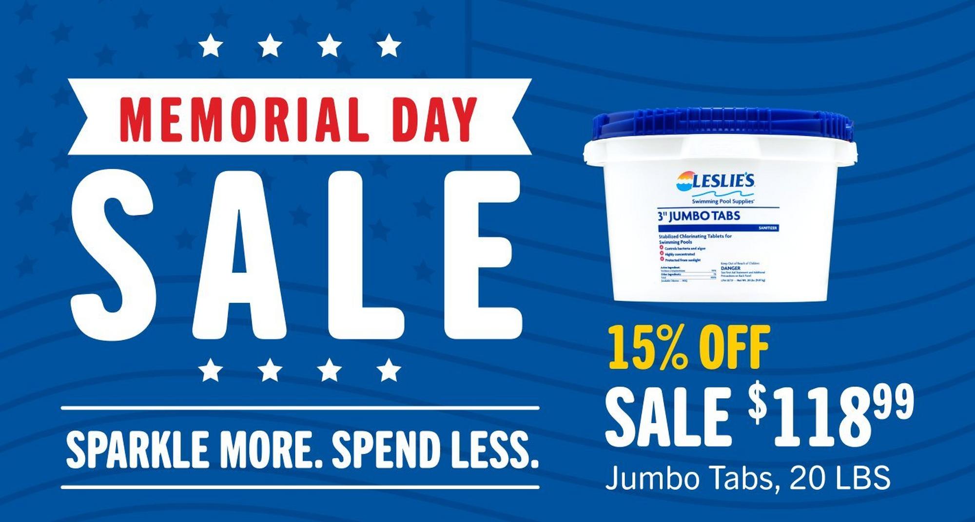 15% off of 20 pound tabs