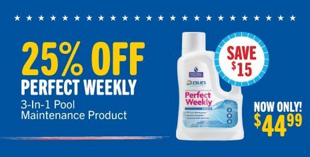 25% off perfect weekly