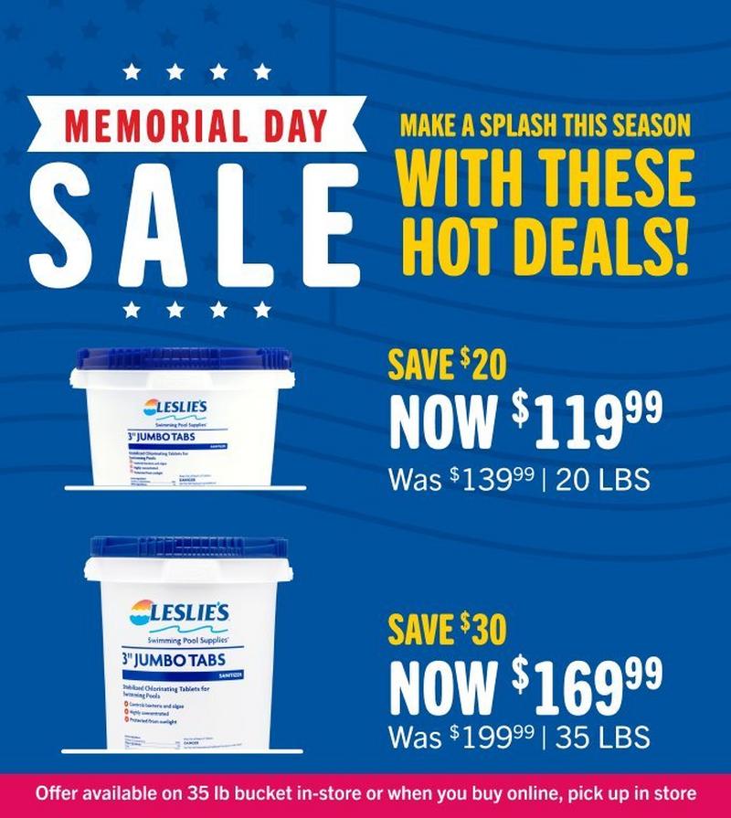 $119.99 for 20 lb tabs and $169.99 for 35 lb tabs