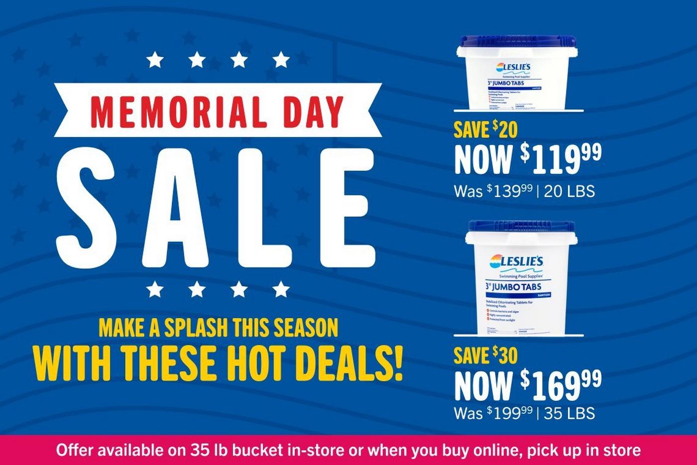 $119.99 for 20 lb tabs and $169.99 for 35 lb tabs