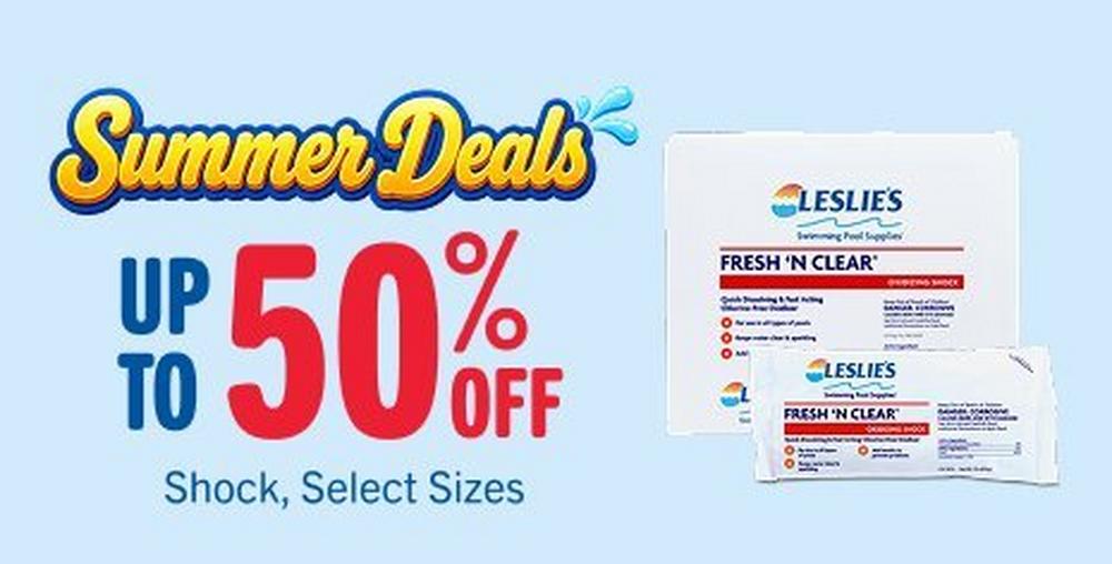 Up to 50% off shock, select sizes