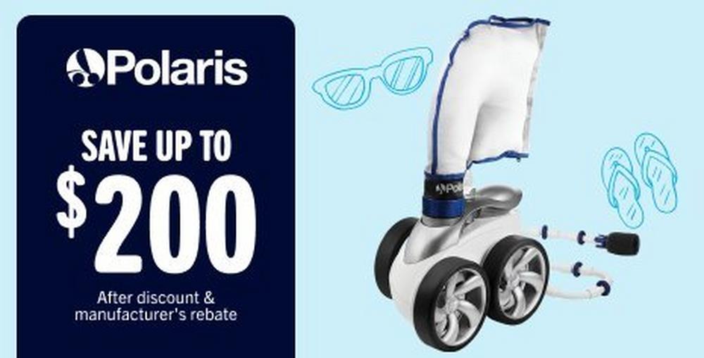 Polaris save up to $200 after discount and manufacturer rebate
