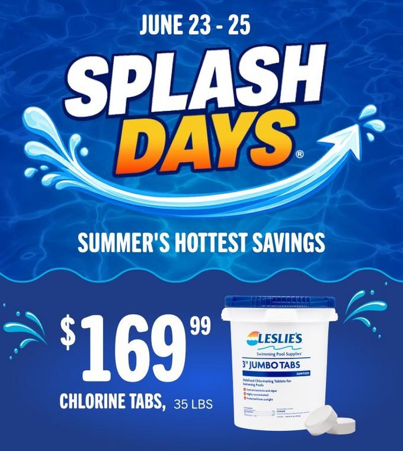 $169.99, chlorine tabs, 35 lbs