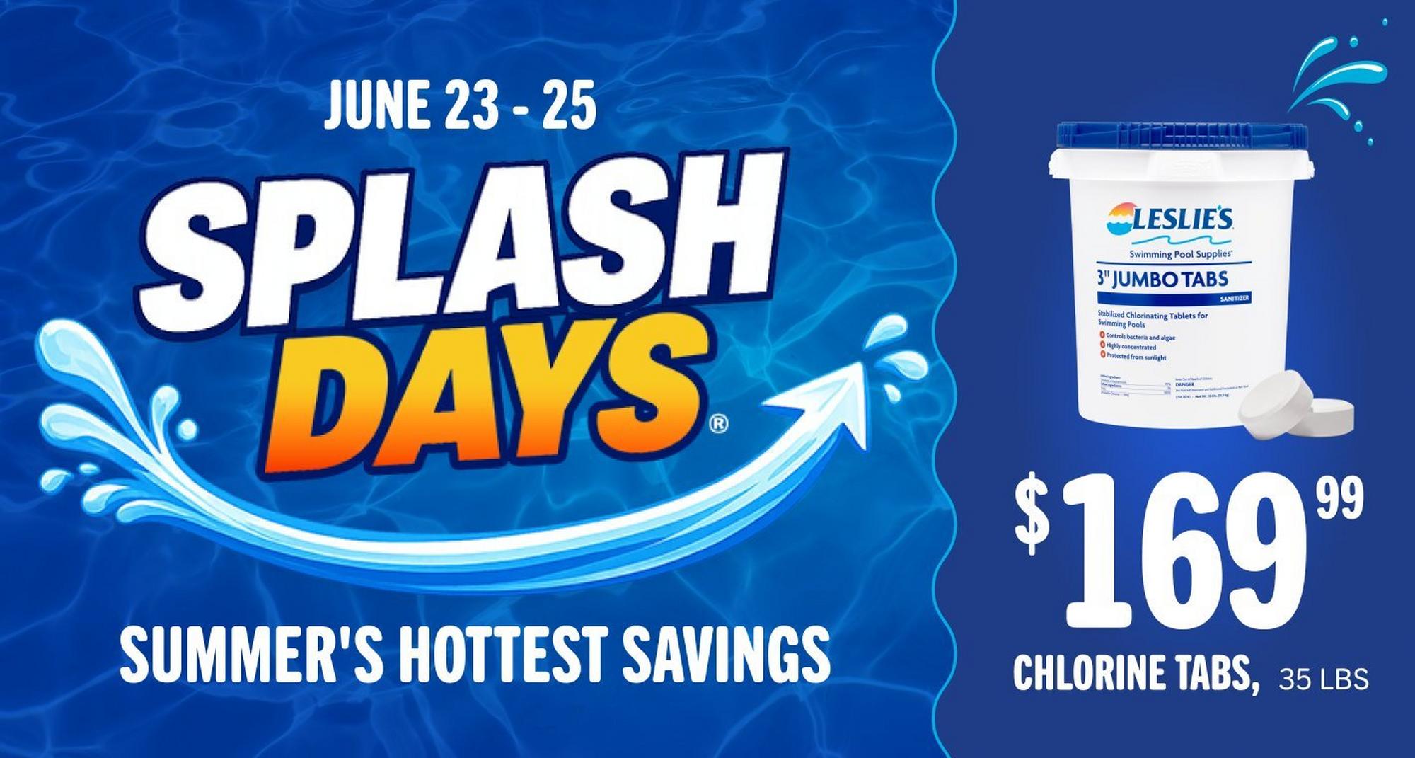 $169.99, chlorine tabs, 35 lbs
