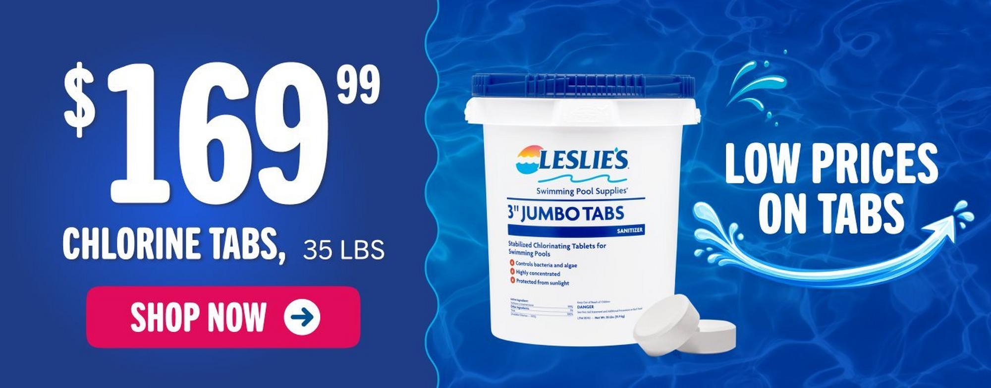 $169.99, chlorine tabs, 35 lbs
