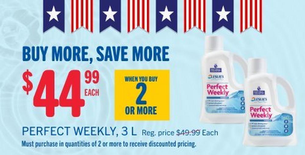 Perfect Weekly 3L, 2 for $44.99 each