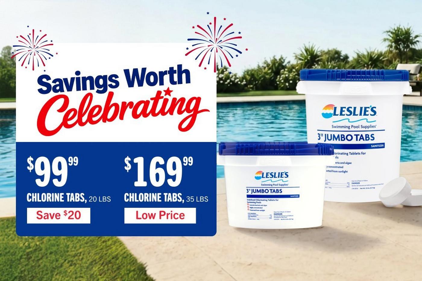 $99.99, chlorine tabs, 20 lbs