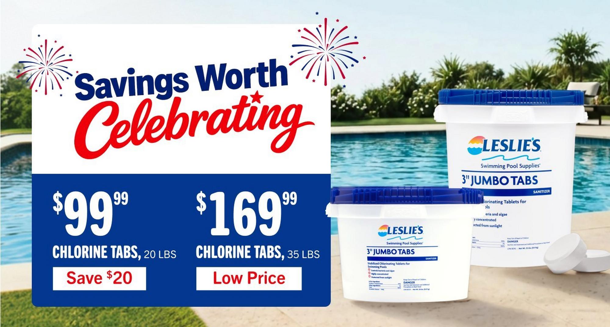 $99.99, chlorine tabs, 20 lbs
