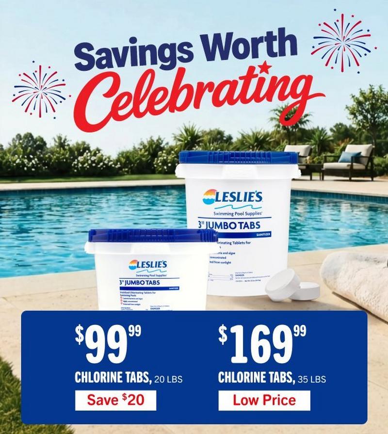 $99.99, chlorine tabs, 20 lbs