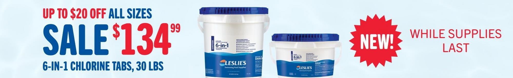 Up to $20 off 6-in-1 chlorine tabs