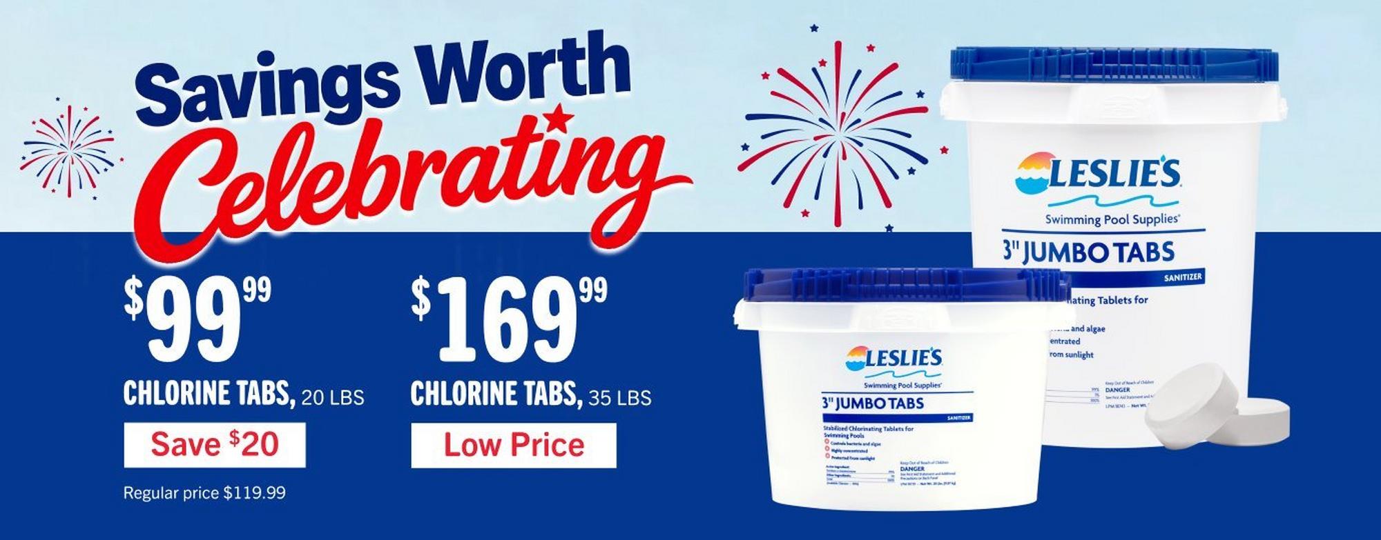 $99.99, chlorine tabs, 20 lbs