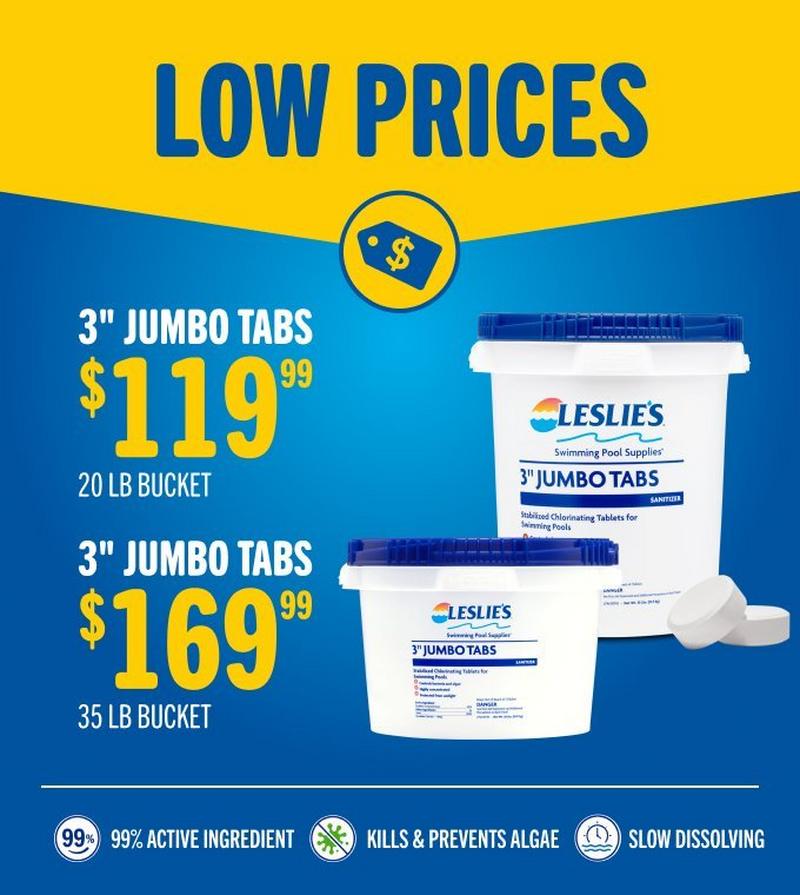 $169.99, chlorine tabs, 35 lbs