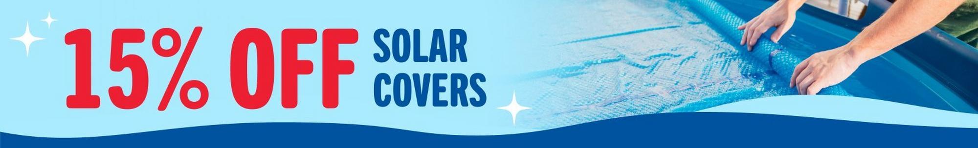 15% off solar covers