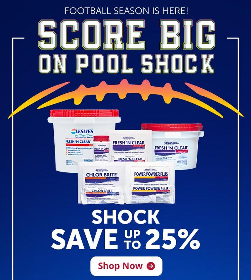 save up to 25 percent on shock