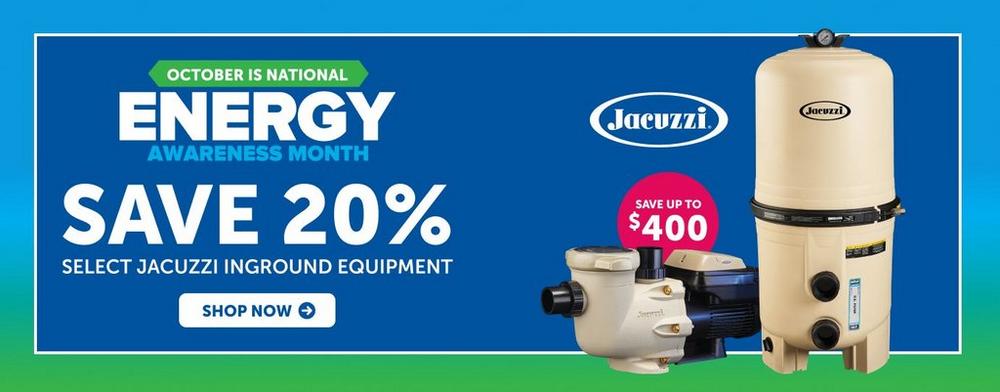 20 percent OFF Jacuzzi In-Ground Equipment