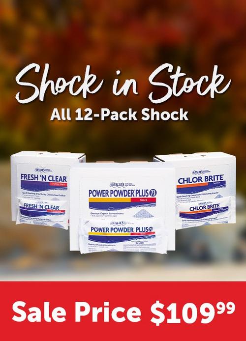 An image advertising $109.99 12-Pack Bags of Shock.