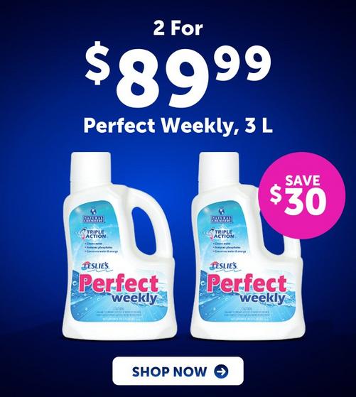 An image advertising 2 for $89.99 Perfect Weekly