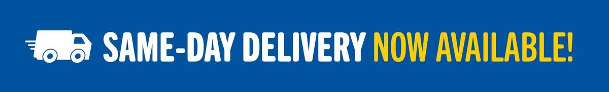 Same day delivery now available
