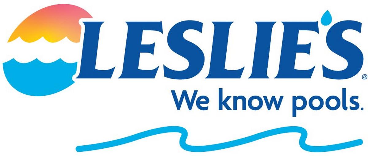 a logo for Leslie's Pool