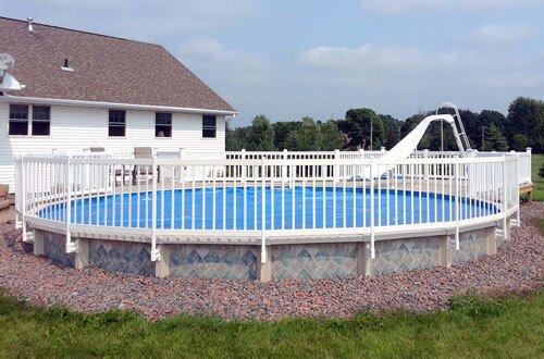 fence around pool pump