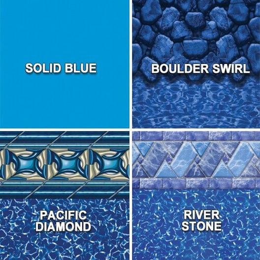 Swimline Beaded 12' x 20' Rectangle 48 in. Depth Boulder Swirl Kayak Above Ground Pool Liner, 20