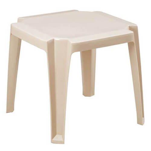 GROSFILLEX  Miami Contract-Grade Side Table  White