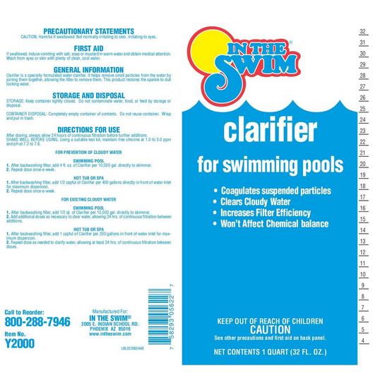 In The Swim  Pool Clarifier