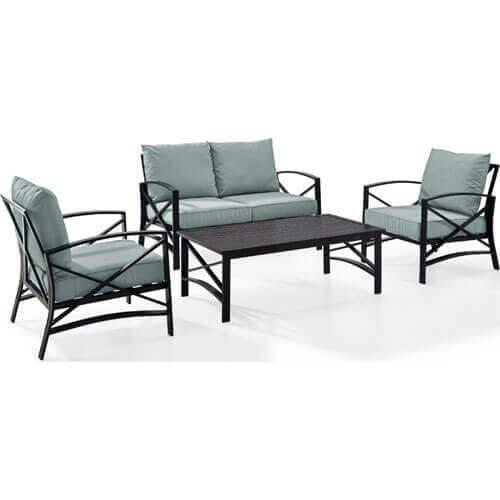 KAPLAN 4PC OUTDOOR SEATING SET