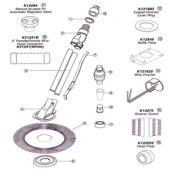 Parts For Kreepy Ez Vac Pool Cleaners Discount Pentair Ez Vac Parts