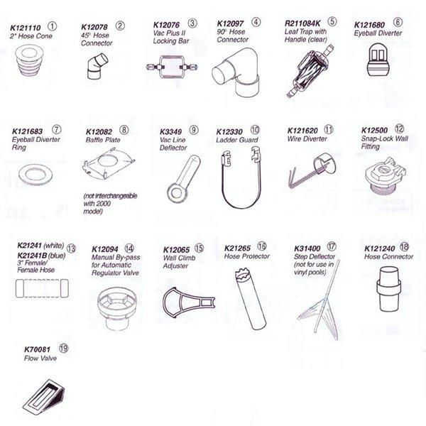 Kreepy Krauly 1994-1999 Hose Parts and Accessories