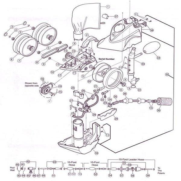 Cleaner Parts List: Polaris 165 – ePoolSupply