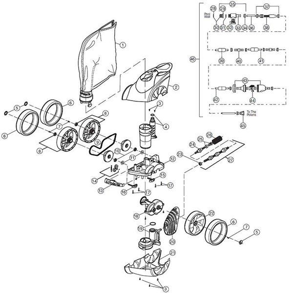 Polaris 3900 SPORT Swimming Pool Cleaner Parts In The Swim