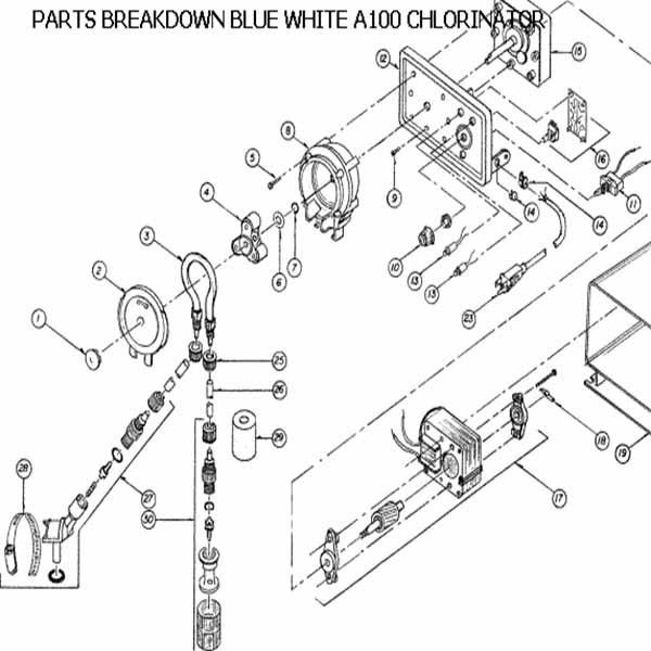 BlueWhite Flexflo A100 1144 Pool Chlorinator Parts Blue White