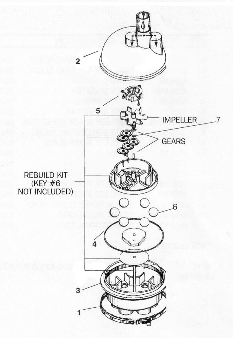 Quick-Clean Water Valve Parts