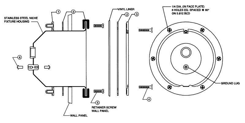 Aqua-Light Light Niche Parts