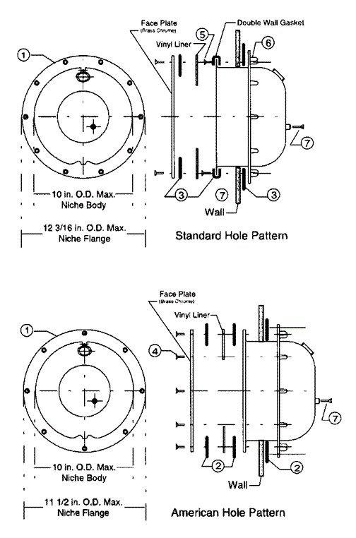 Amerquartz Vinyl Niche Parts