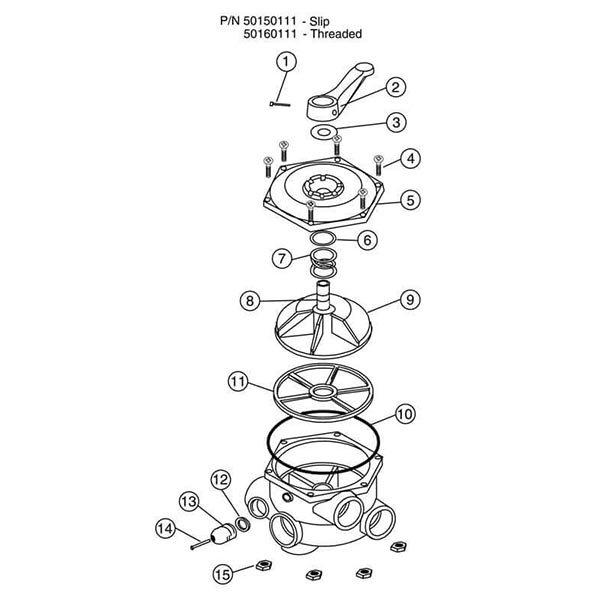 50181211 1 1/2" Backwash Valve