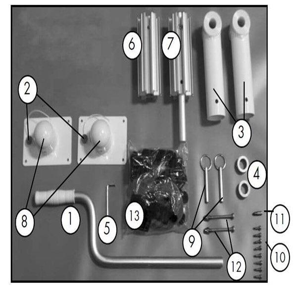 GLI Whirlwind Above Ground Pool Solar Cover Reel Parts