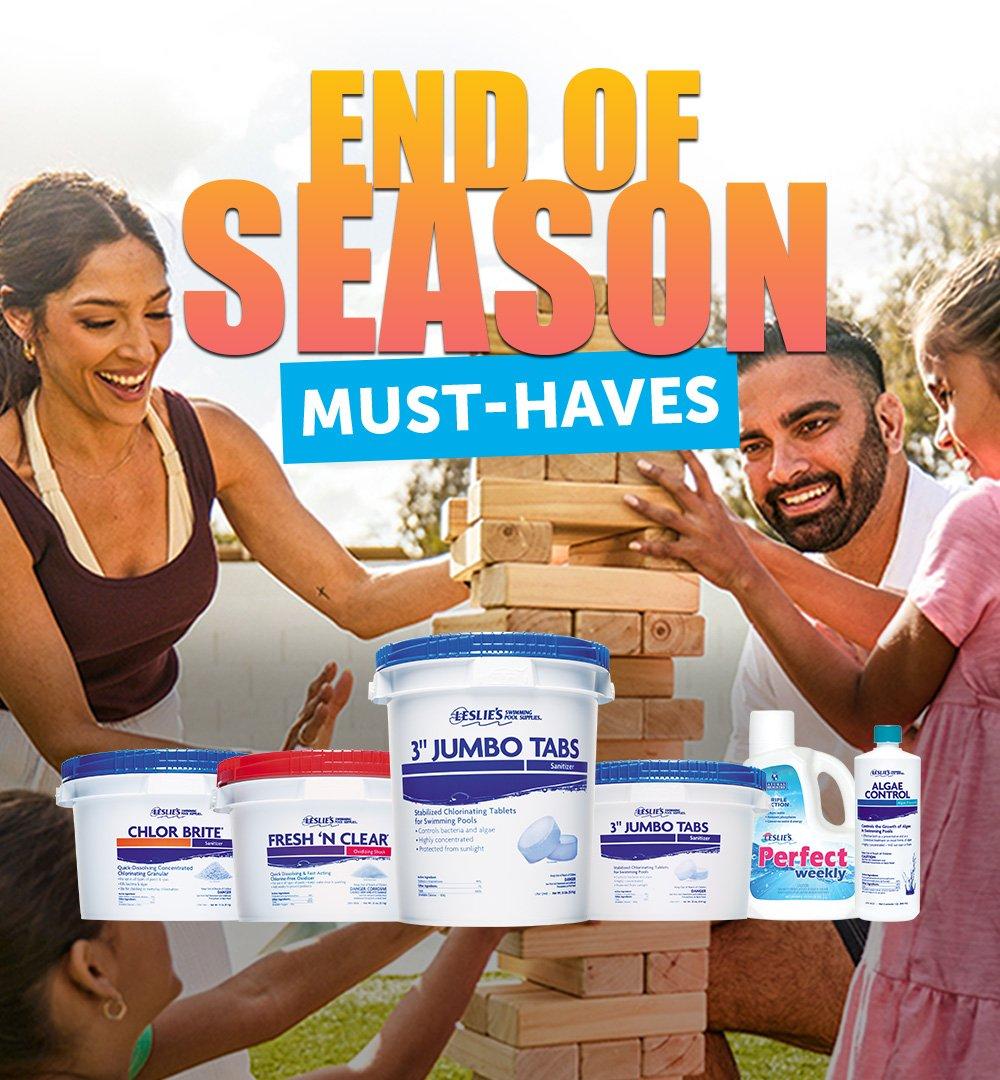 An image advertising Leslies branded chemicals.