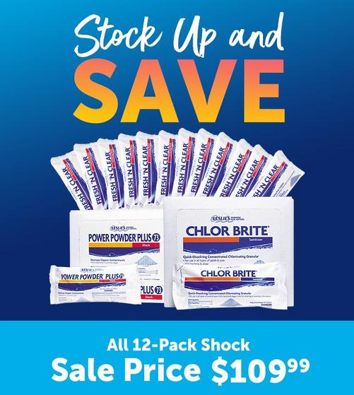 An image advertising $109.99 12-Pack Bags of Shock.